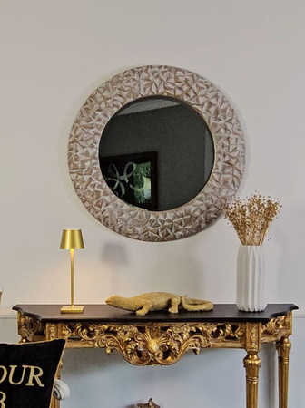 Lustro w  okrągłej ramie , średnica 88cm