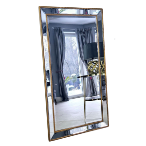 Lustro w lustrzanej ramie, kolor złoty 84x144cm