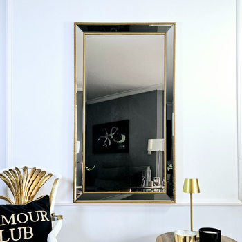 Lustro w lustrzanej ramie, kolor złoty 74x130cm