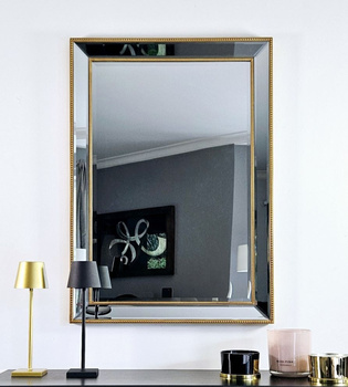 Lustro w lustrzanej ramie, kolor złoty 104x74cm