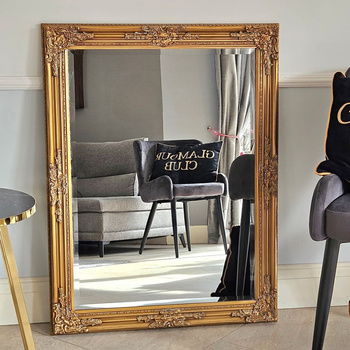 Lustro w złotej ramie 96x74cm