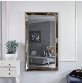 Lustro w lustrzanej ramie, kolor złoty 84x144cm