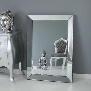 Lustro w lustrzanej ramie, szlifowane fazą , 74x104cm