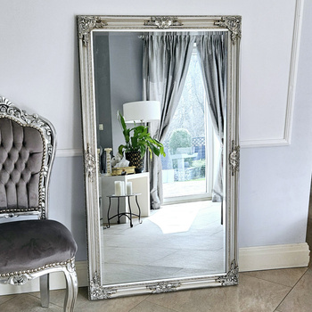 Lustro w  srebrnej ramie 146x86cm